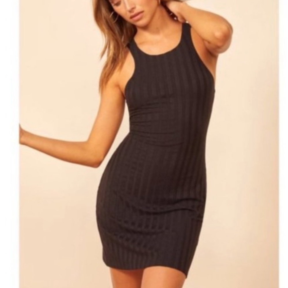 Reformation Mel Fitted Knit Dress size small